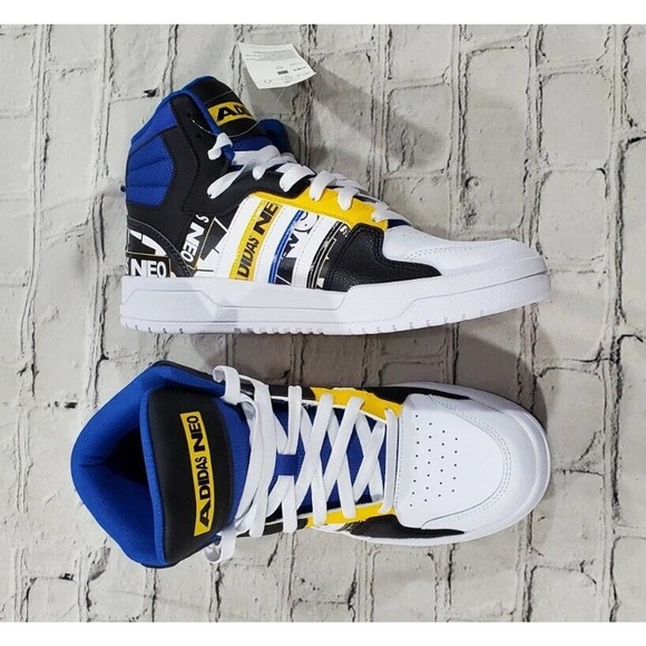 Adidas Entrap Neo Mid Golden State Warriors Blue Yellow GW4399 MENS SIZE 8.5 - Picture 5 of 8